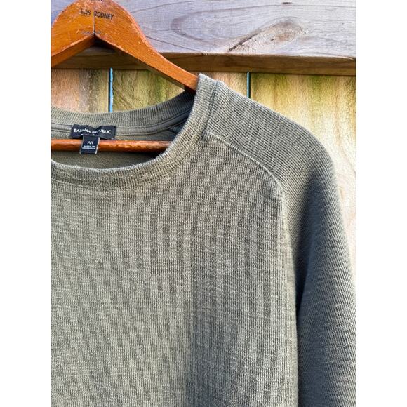 Banana Republic Olive Crewneck Knit Pullover - Picture 4 of 7